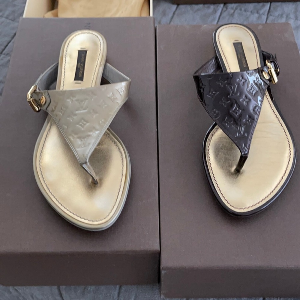 LV sandals size 7.